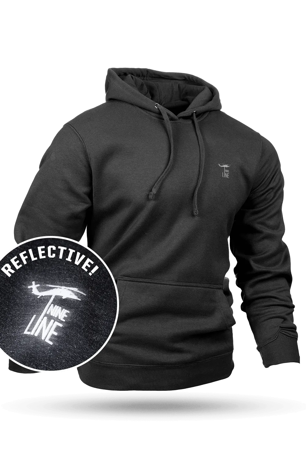 Reflective Dropline Logo - Hoodie