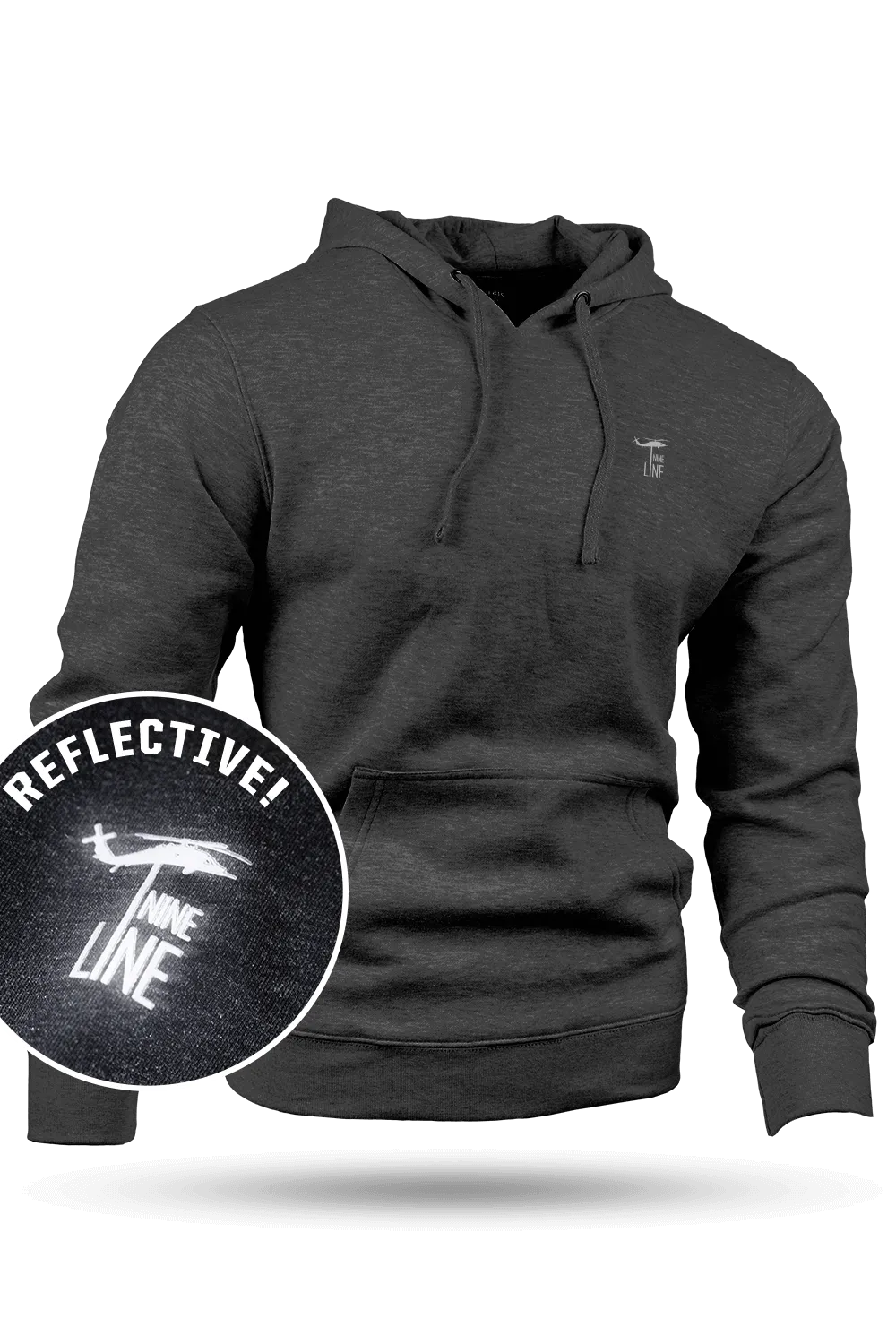 Reflective Dropline Logo - Hoodie