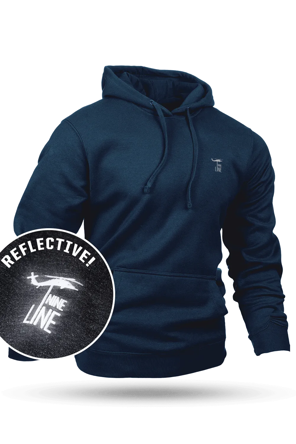 Reflective Dropline Logo - Hoodie