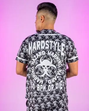 Reflective Hardstyle Biohazard 150 BPM Or Die Baseball Jersey