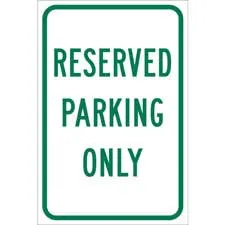 Reserved Parking Only Sign/ Buy online