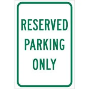 Reserved Parking Only Sign/ Buy online