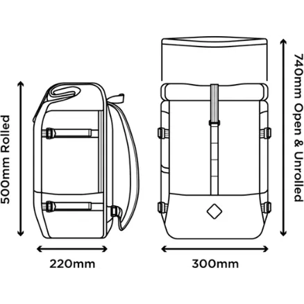 Restrap Rolltop 40L Backpack