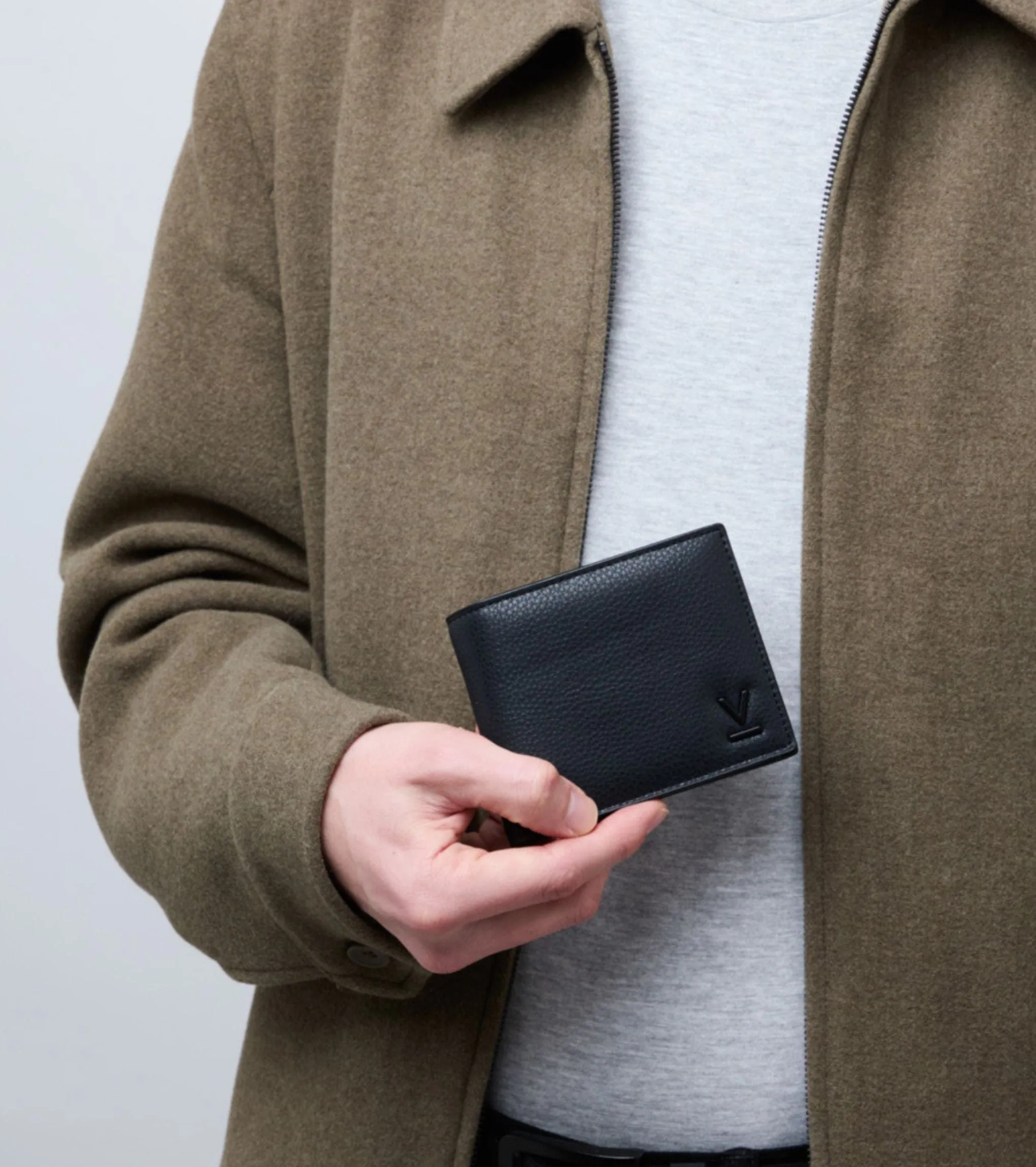 Reuben Vegan Bio-Based Bamboo Coin Wallet | Black