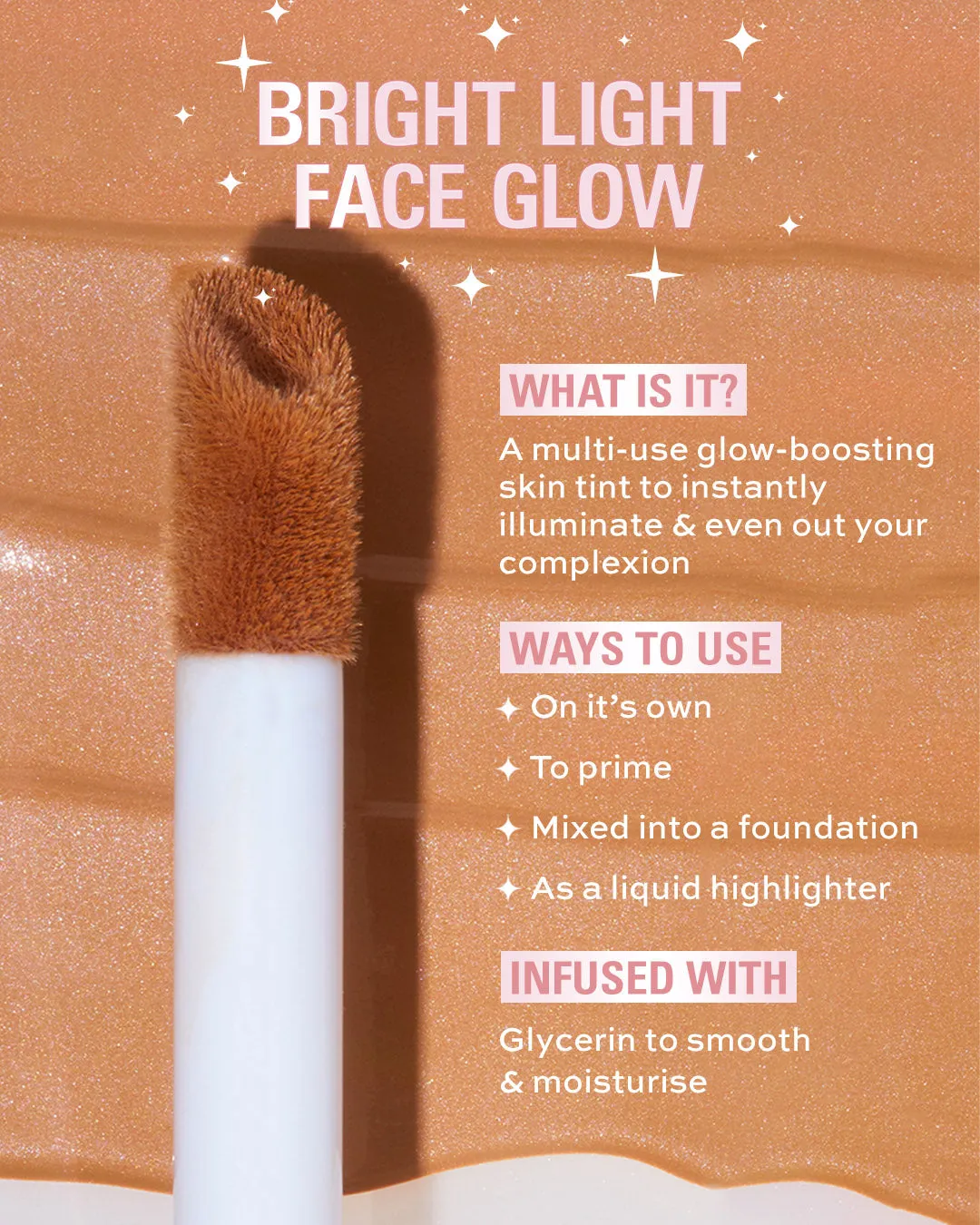 Revolution Bright Light Face Glow Radiance Tan