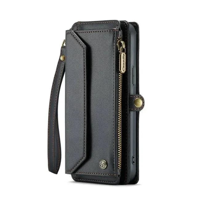 RFID Crossbody Leather Wallet Phone Case