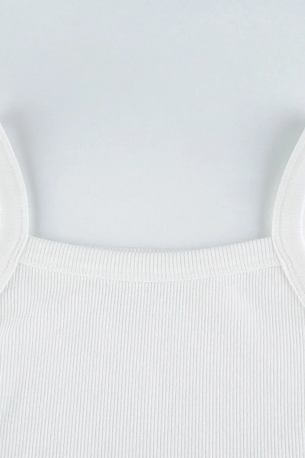 Rib Cropped Tannk Top