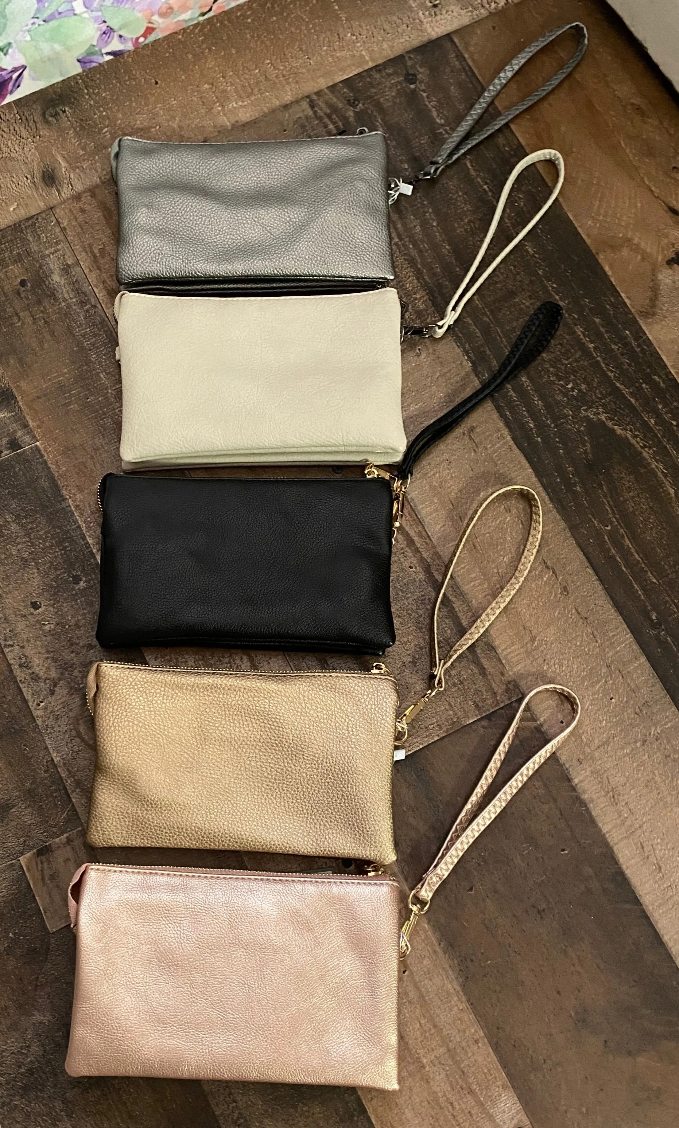 Riley Crossbody / Clutch - Black or Rose Gold