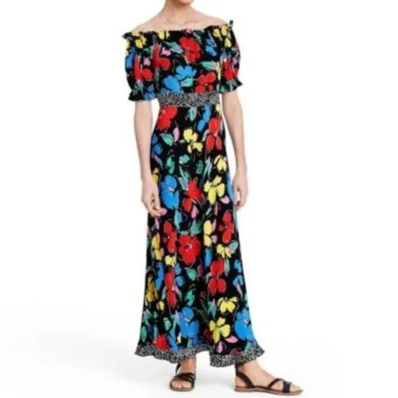 Rixo X Target Floral Off Shoulder Dress