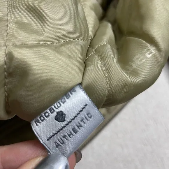 Rocawear Y2K Beige Khaki Logo Eagle Patch Crop Bomber Jacket S