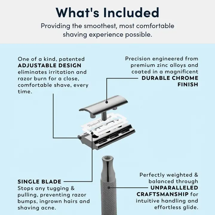 Rockwell safety razor 2c chrome