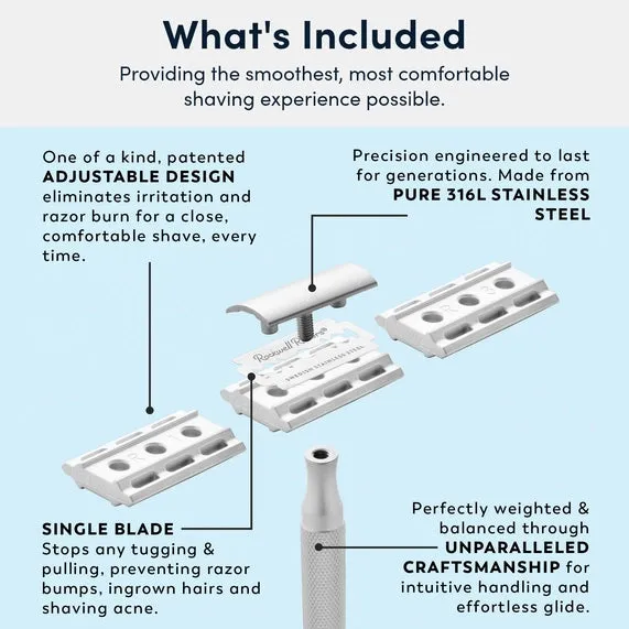Rockwell safety razor 6s stainless steel