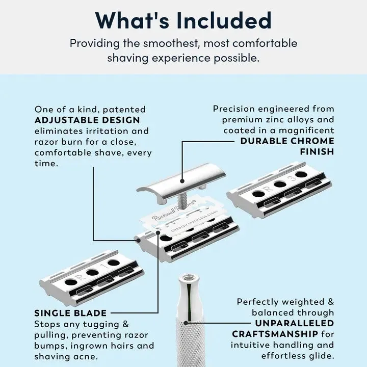 Rockwell safety razor 6s stainless steel
