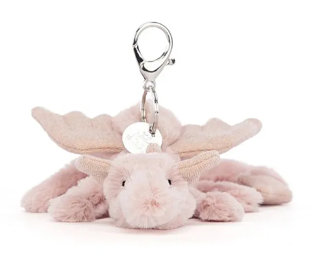 Rose Dragon Bag Charm