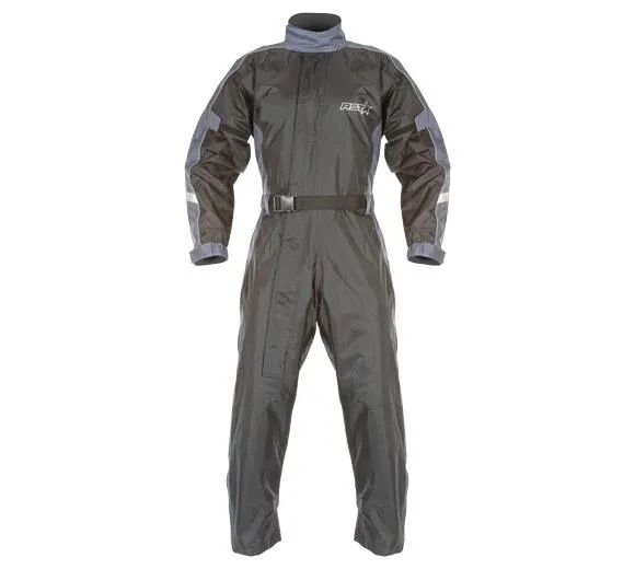 RST WATERPROOF 1PC RAIN SUIT [BLACK/SILVER]