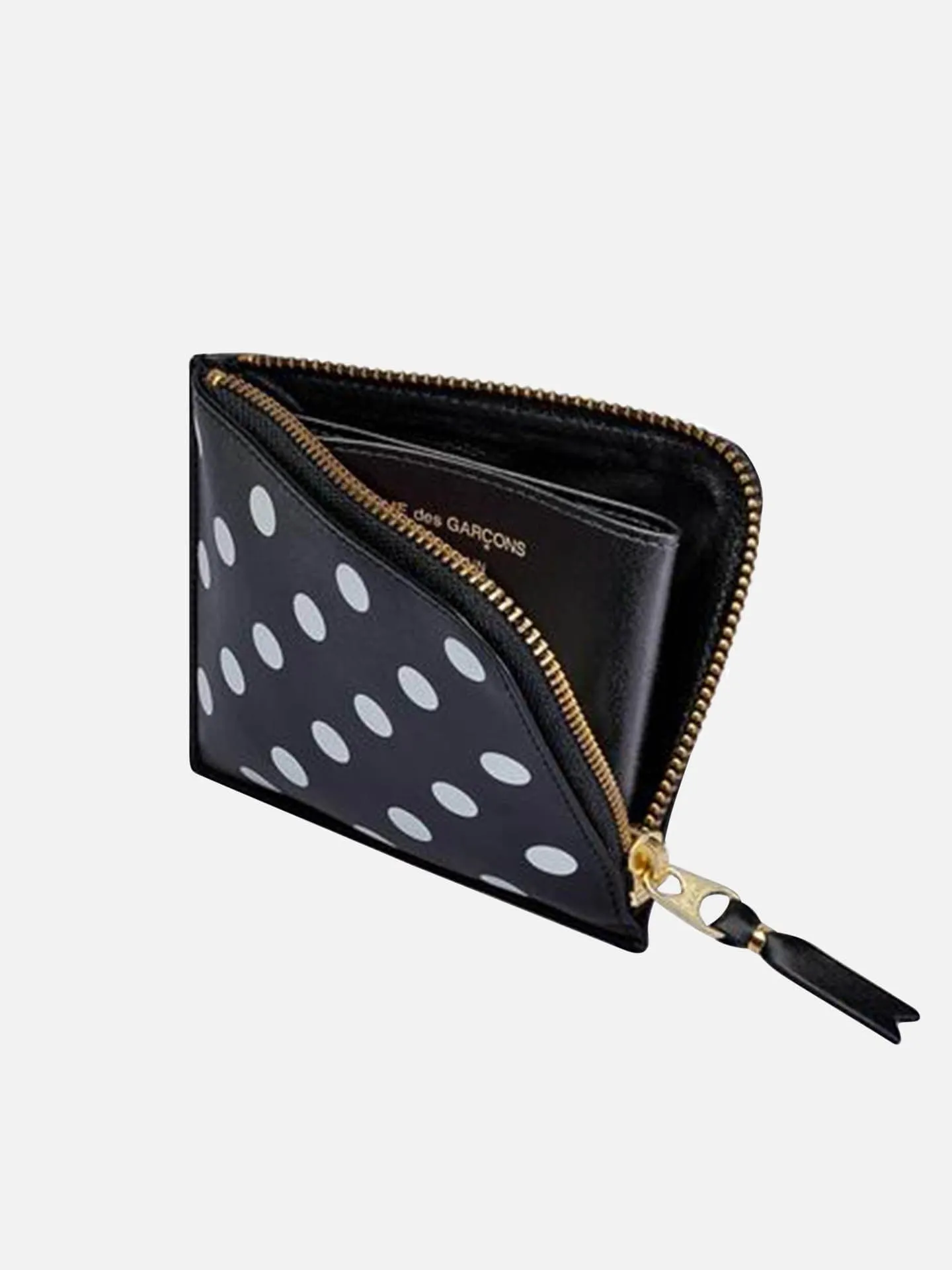SA3100PD Polka Dot Line Wallet - Black