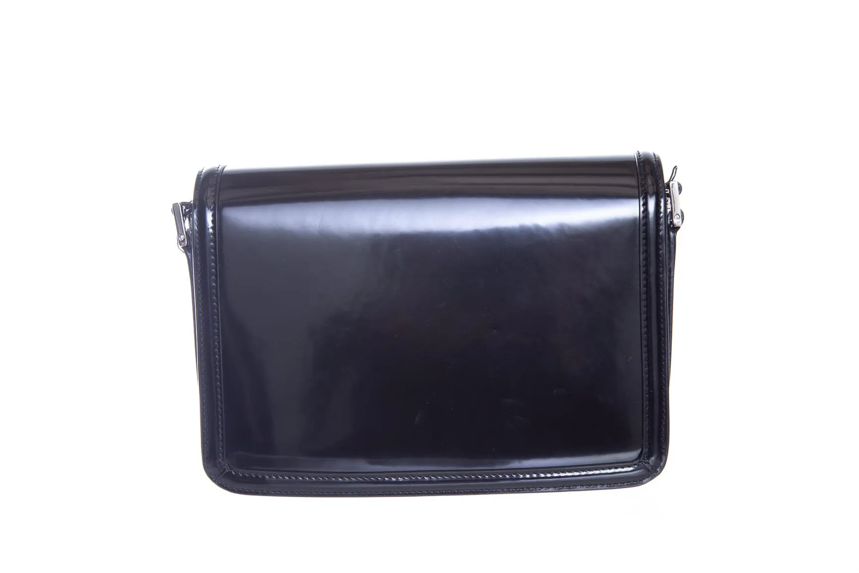Saint Laurent Black Solferino Medium Logo-Leather Shoulder Bag