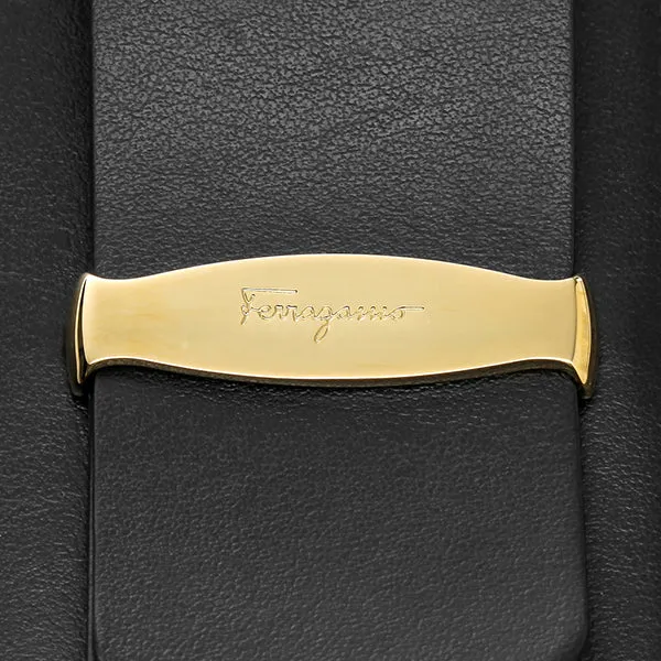 Salvatore Ferragamo Vara Bow Portfolio Continental Flap Wallet in Black