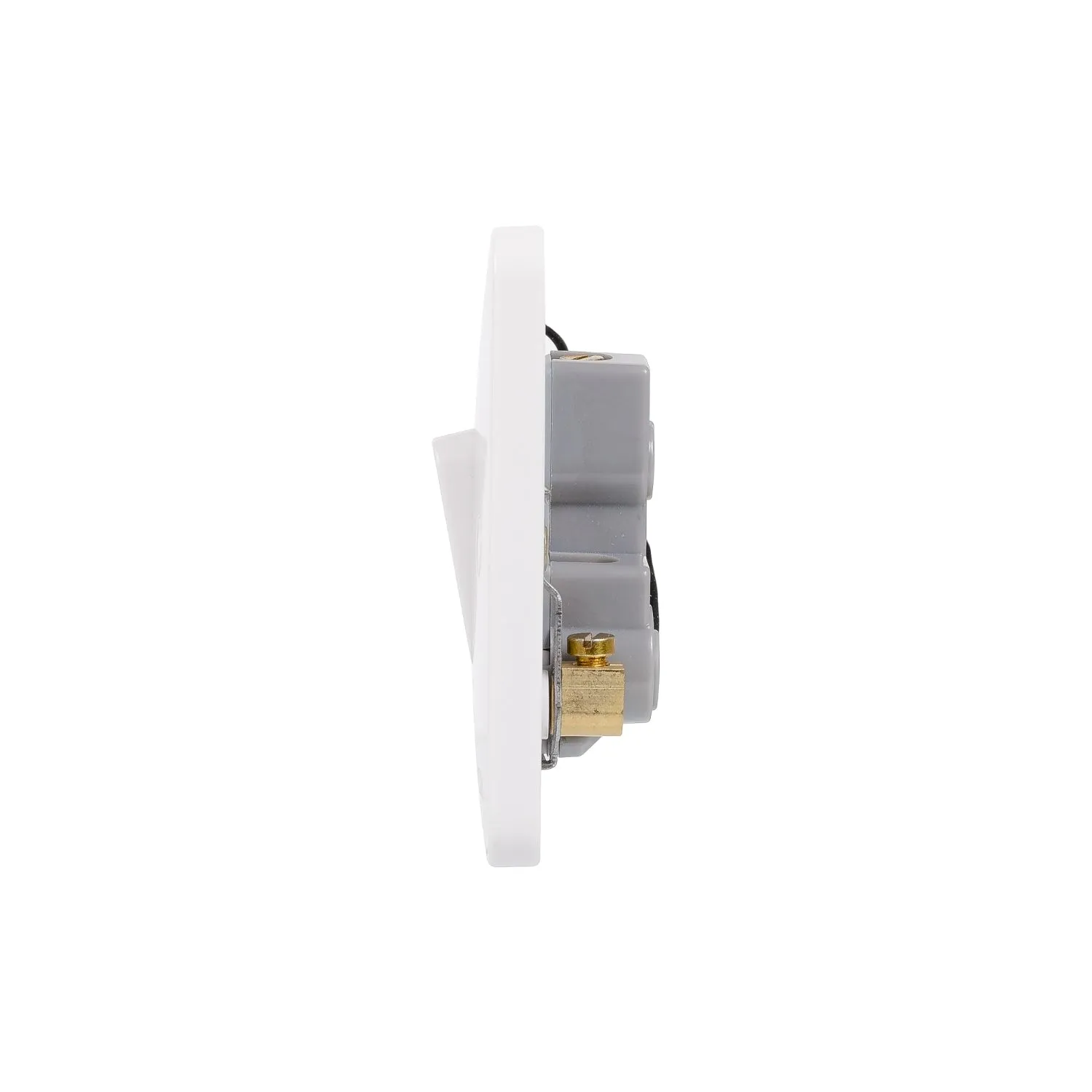 Schneider Electric GGBL4011S Lisse White Moulded 1G 50A DP Switch with LED Indicator (Display Packaged)