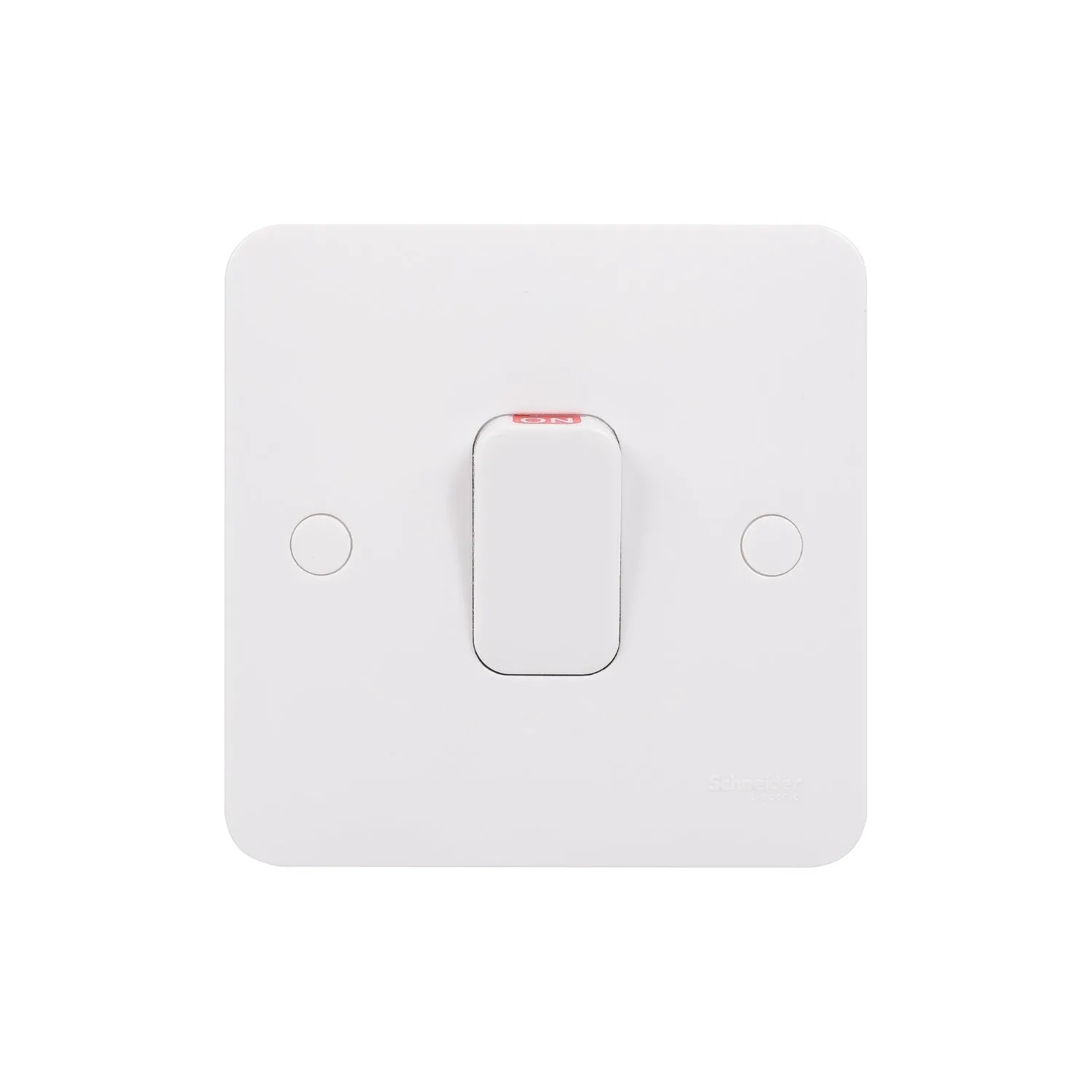 Schneider Electric GGBL4011S Lisse White Moulded 1G 50A DP Switch with LED Indicator (Display Packaged)