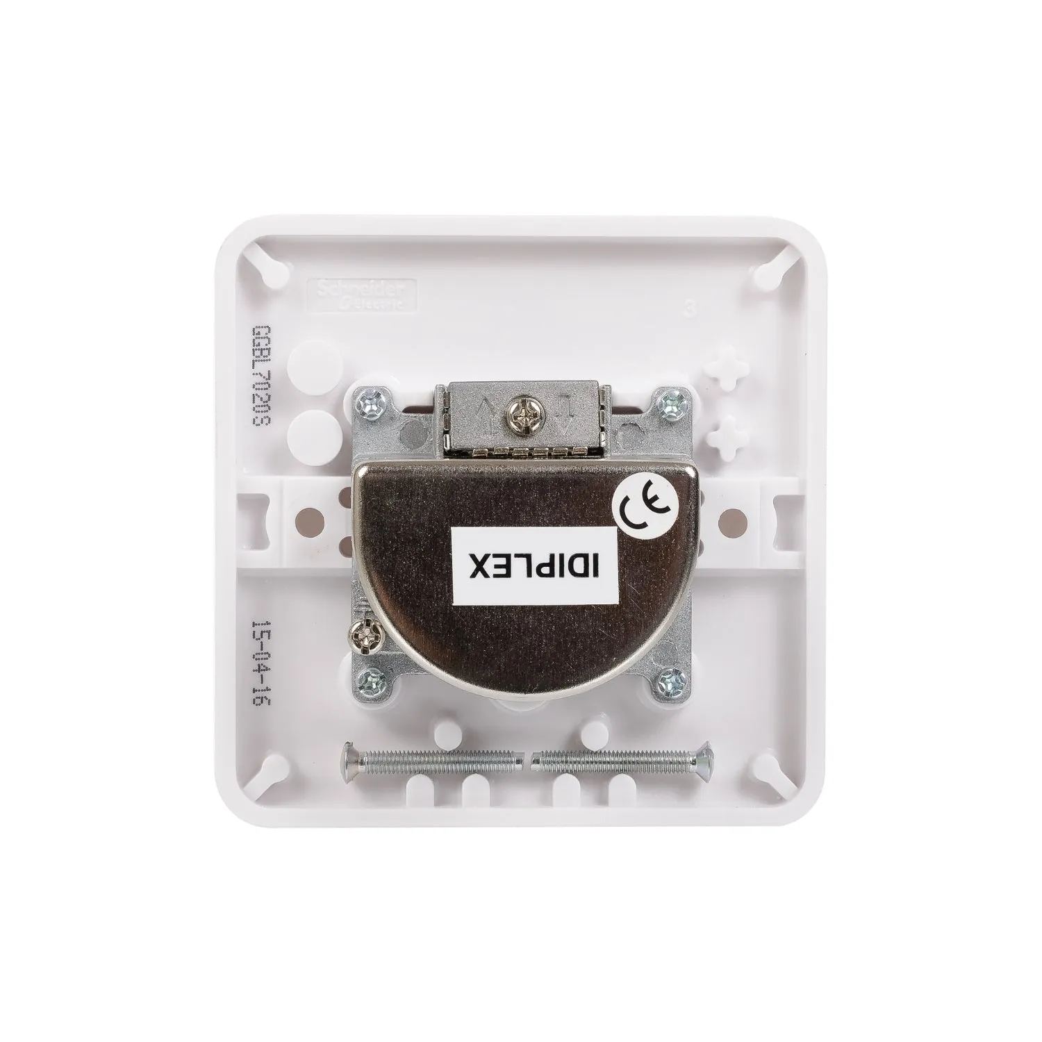 Schneider Electric GGBL7020S Lisse White Moulded Twin TV/FM Co-Axial Socket Outlet (Display Packaged)