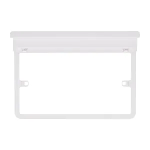 Schneider Electric GGBLSHF2GS Lisse White Moulded 2G Switch Surround Frame with Shelf (Display Packaged)
