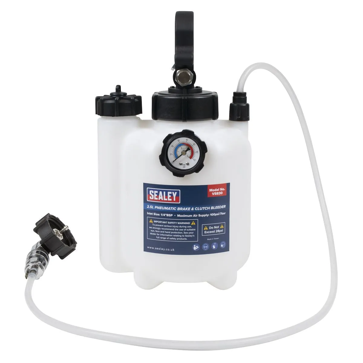 Sealey Pneumatic Brake & Clutch Bleeder 2.5L