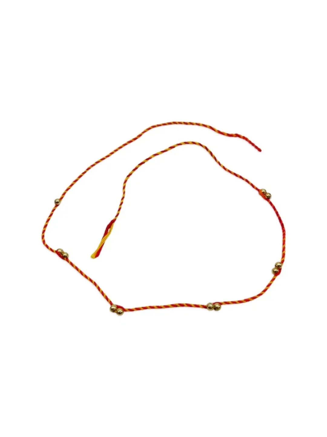 (Set of 3) Golden Simple Mauli Rakhi