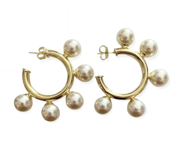 Sheila Fajl Gio Hoops - Shiny Gold