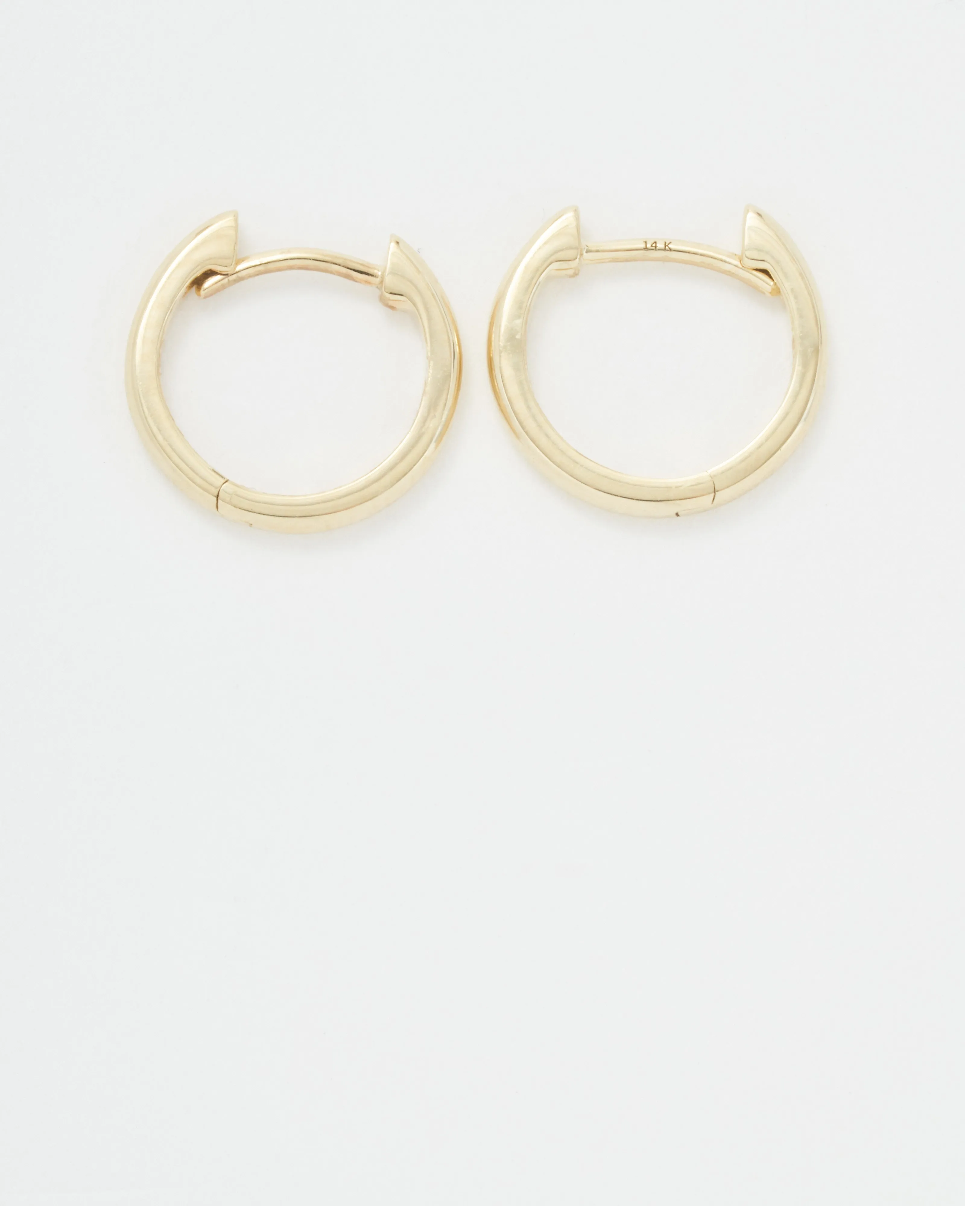 shiny gold hoops