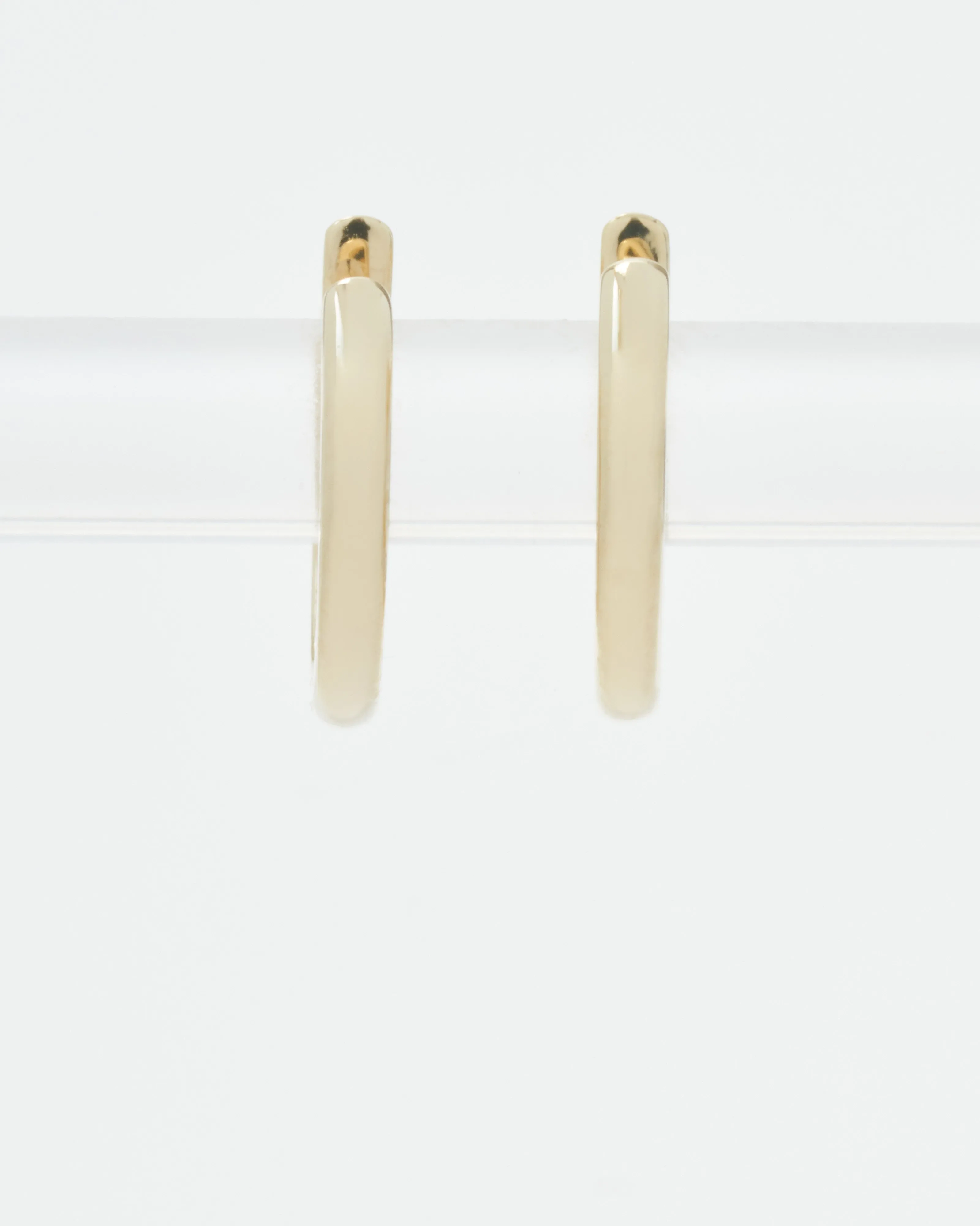 shiny gold hoops
