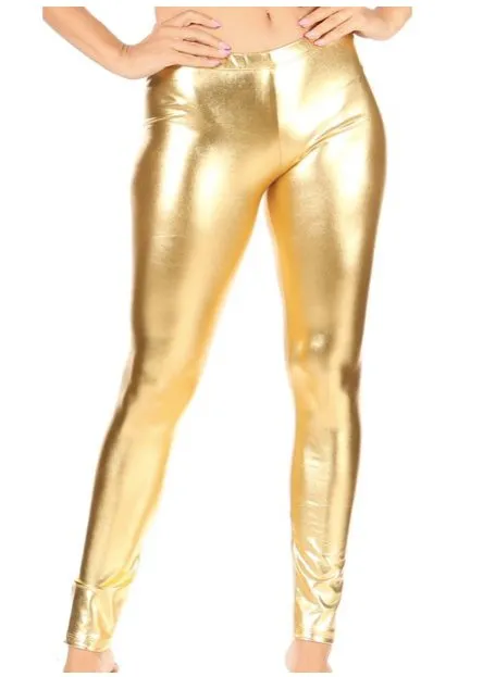 Shiny Leggings Gold