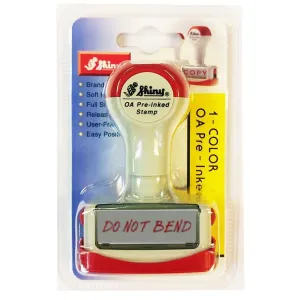 Shiny OA Pre Inked Stamp Do Not Bend ND05