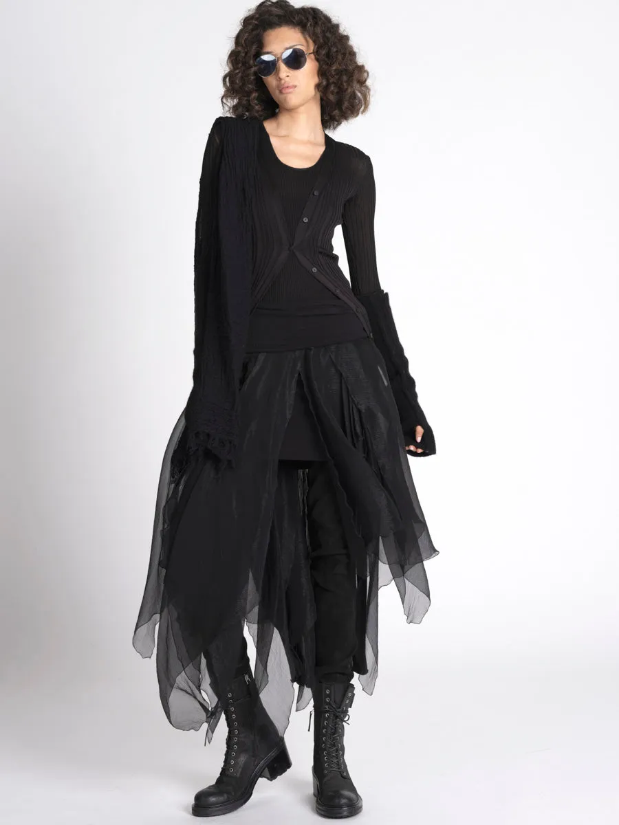 Shiny Viscose L/S Dress