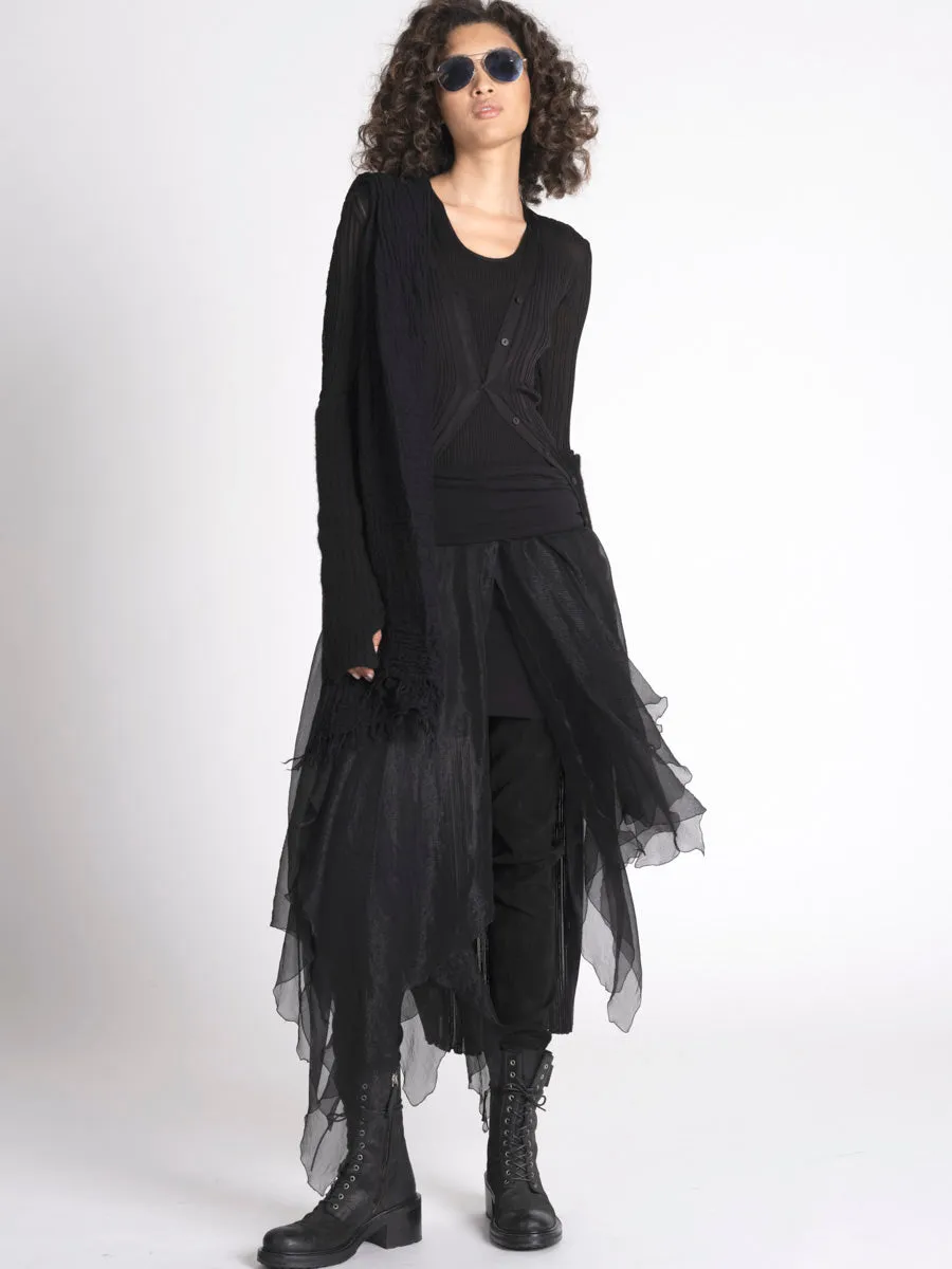Shiny Viscose L/S Dress