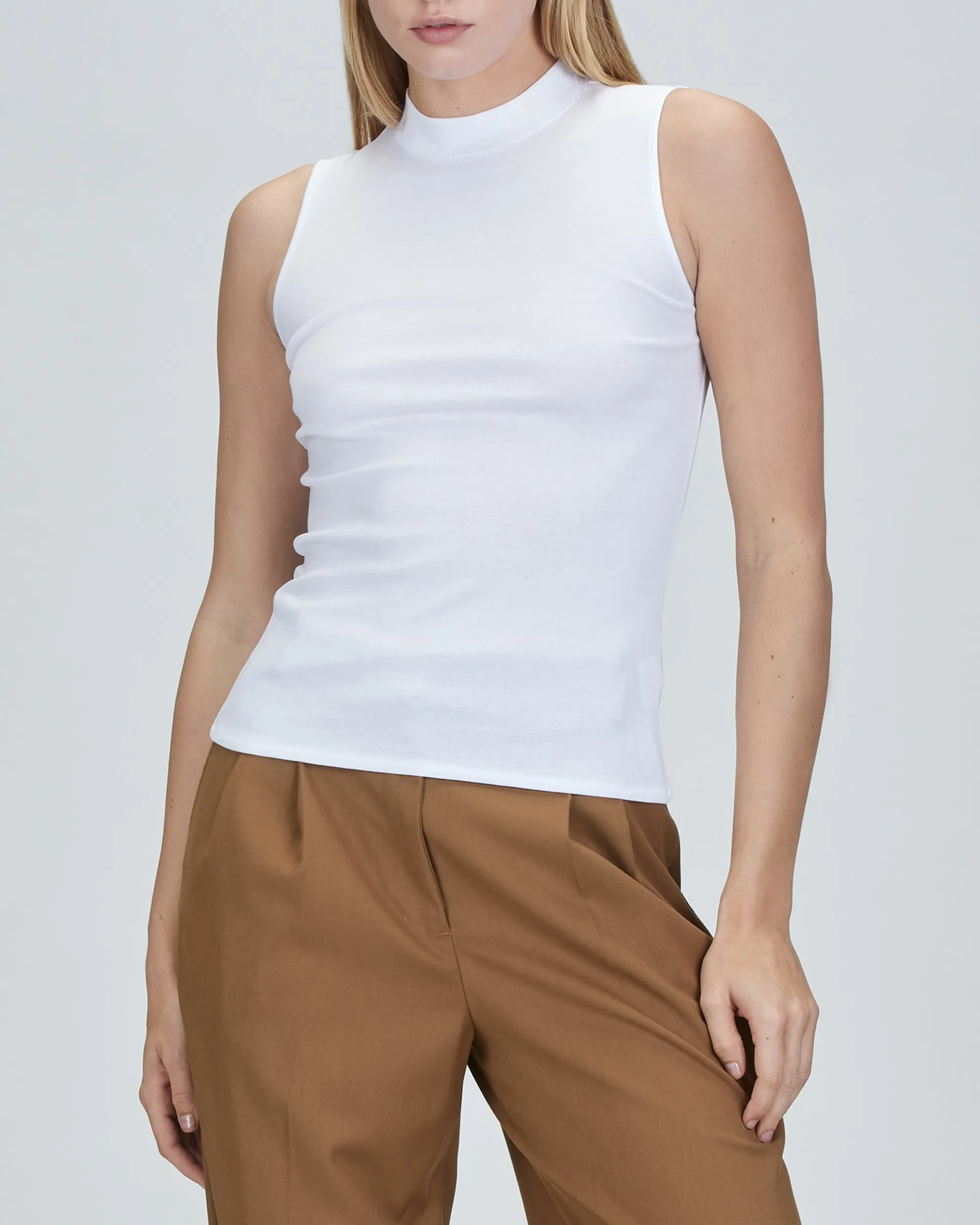 Sienna Sleeveless Mock Neck