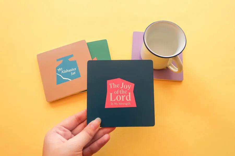 (Simple Geometry) The Joy of the Lord is My Strength {Coasters}