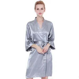 Simple Satin Robes 3019 GREY