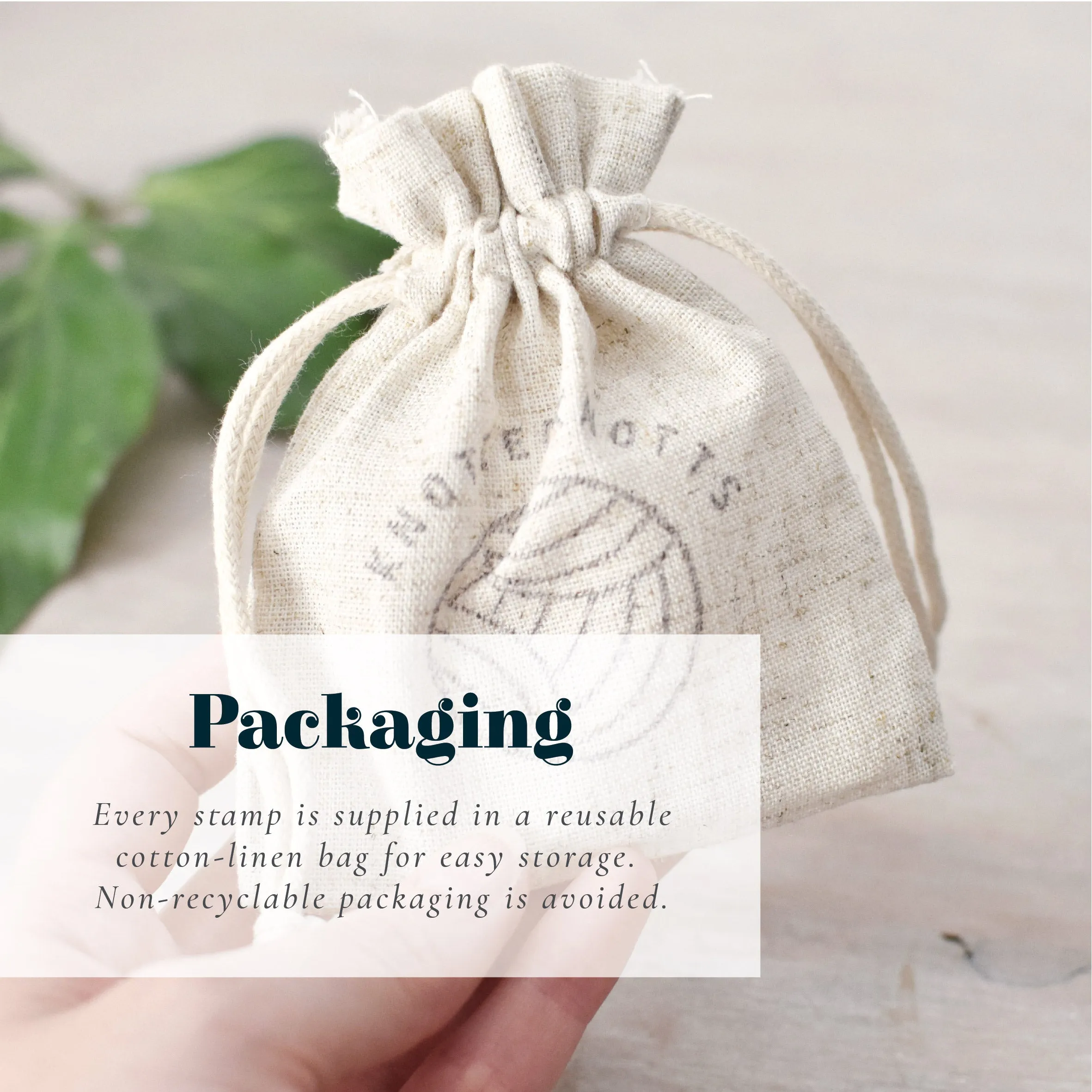 Simple Season's Greetings Rubber Craft Stamp