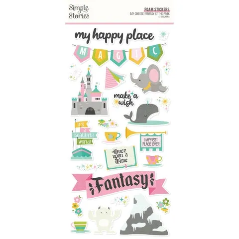 Simple Stories - Say Cheese Fantasy At The Park - Foam Stickers