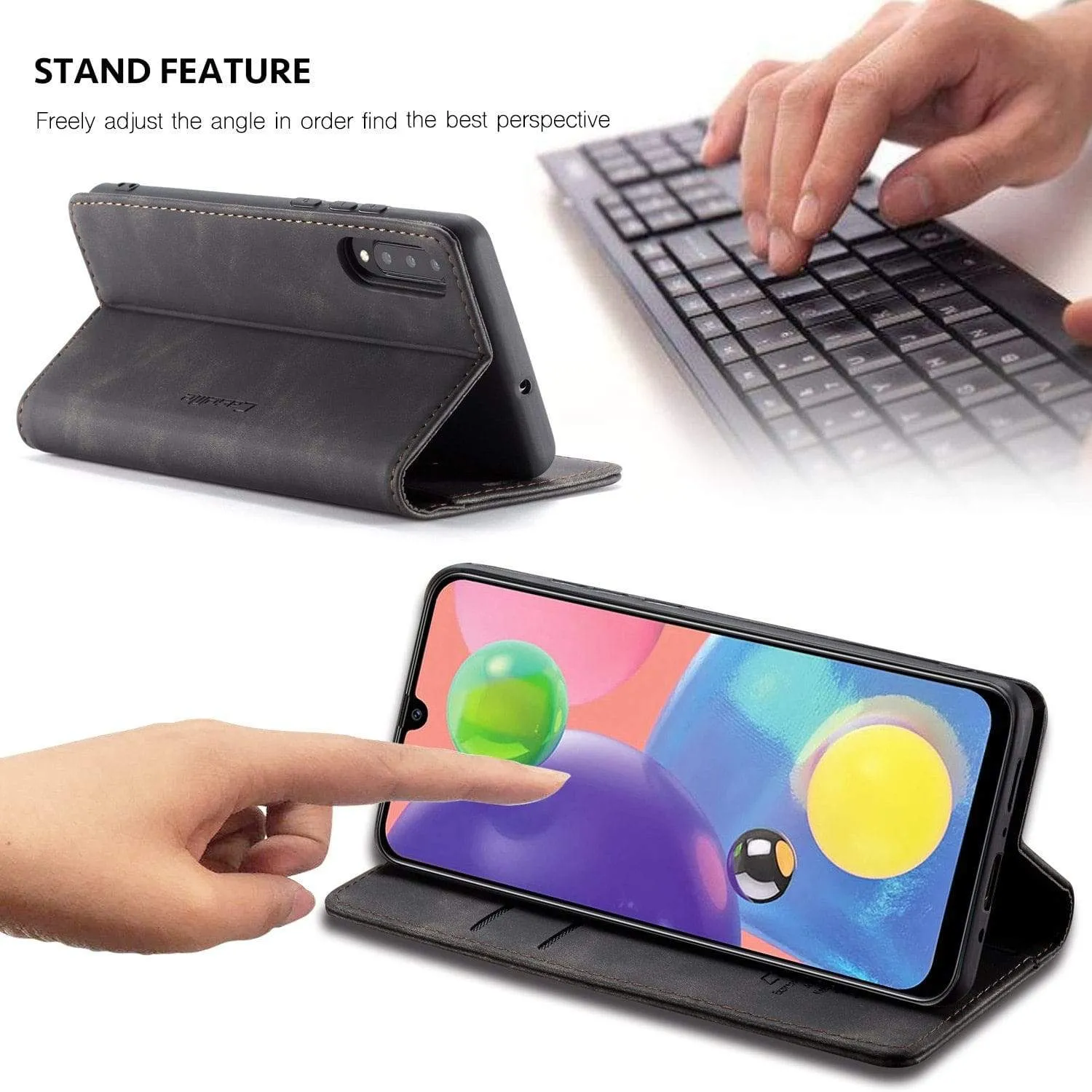Slim Magnetic Leather Case For Samsung Galaxy Note