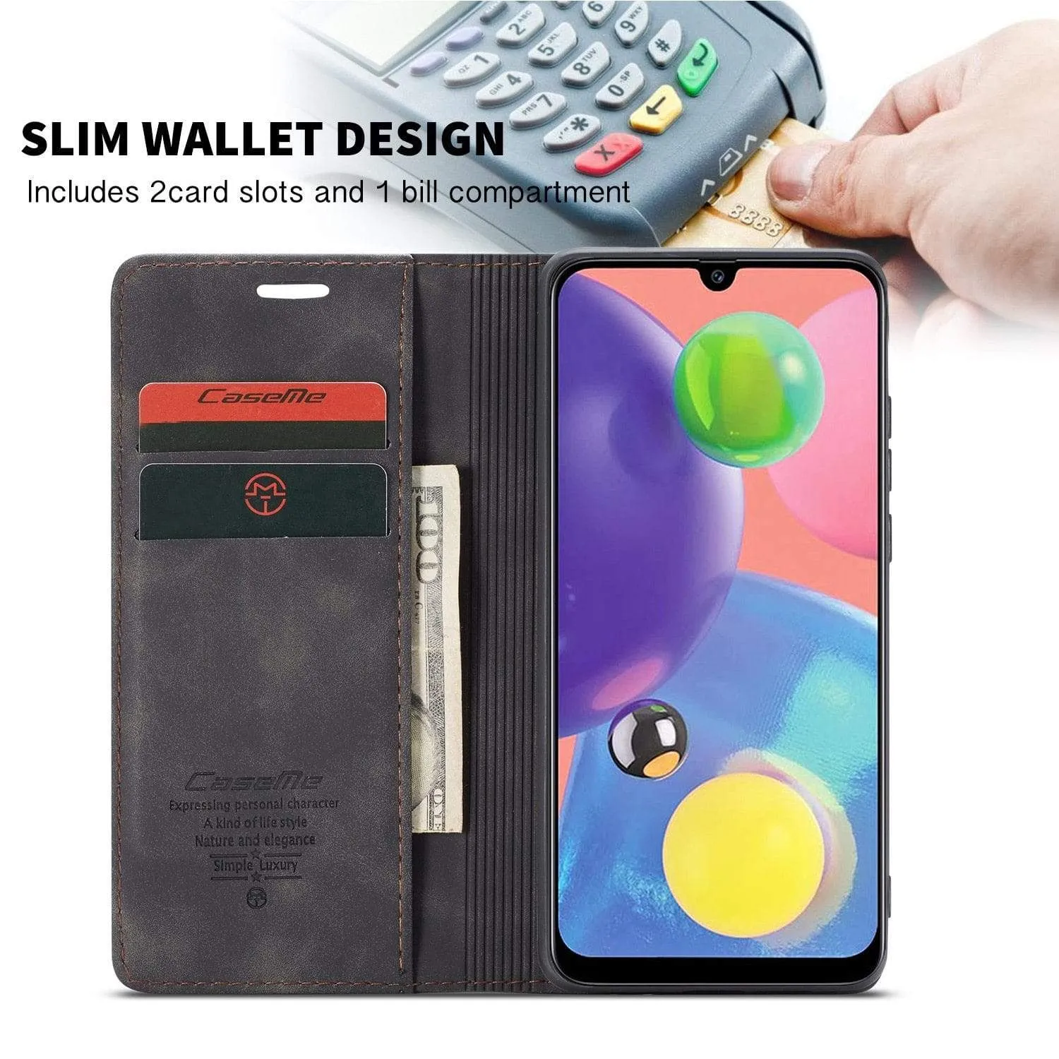 Slim Magnetic Leather Case For Samsung Galaxy Note