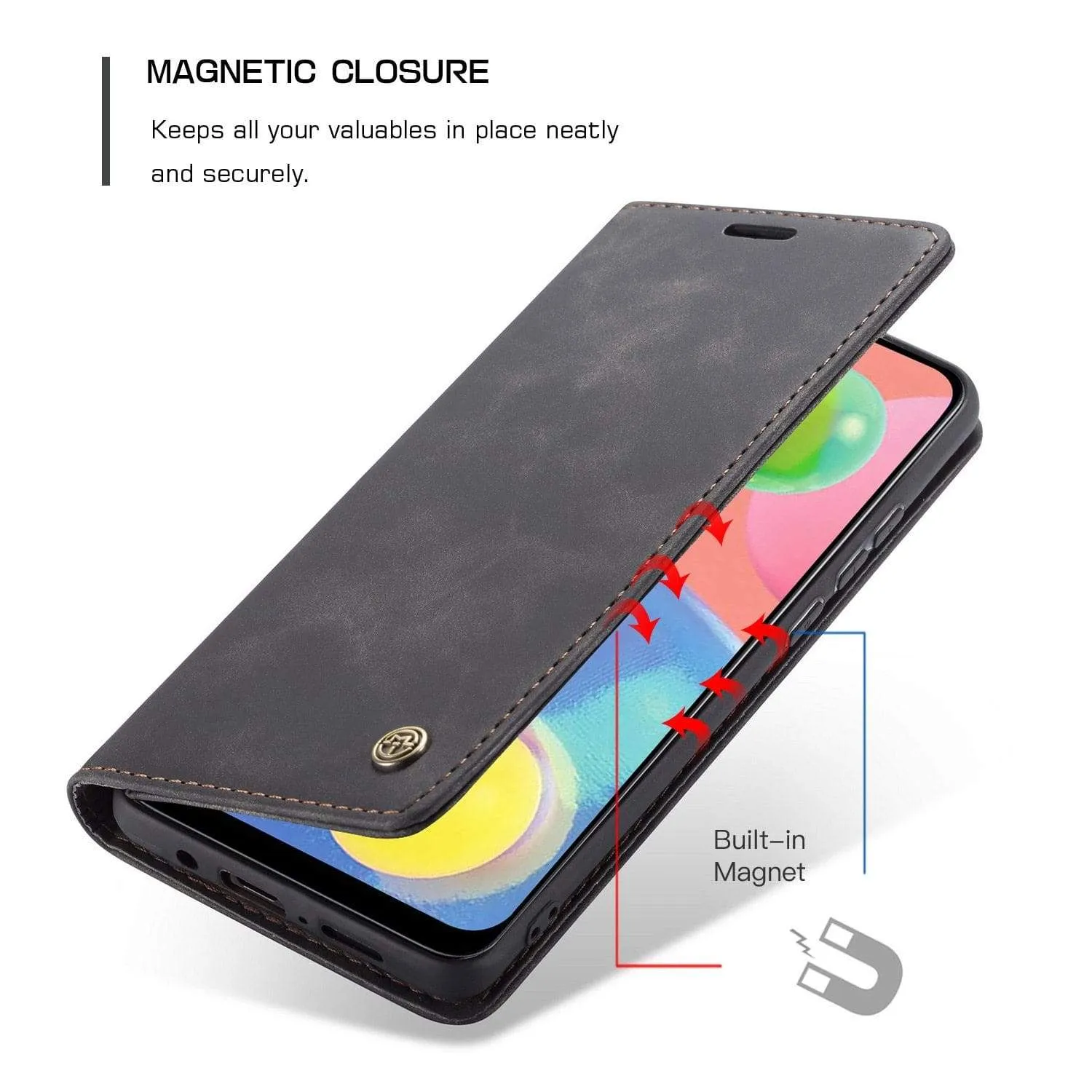 Slim Magnetic Leather Case For Samsung Galaxy Note