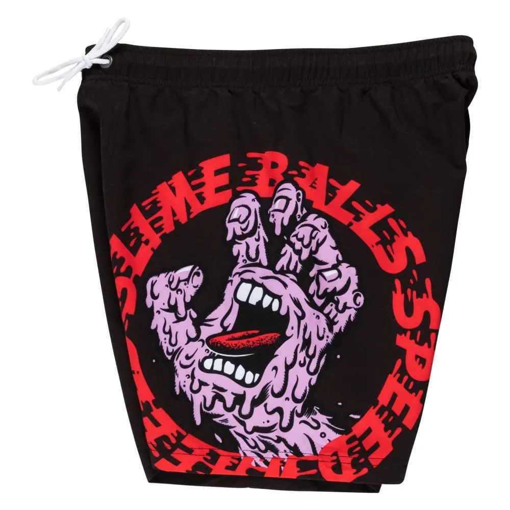 Slime Balls Swim Shorts SB Hand Swim Short - Black