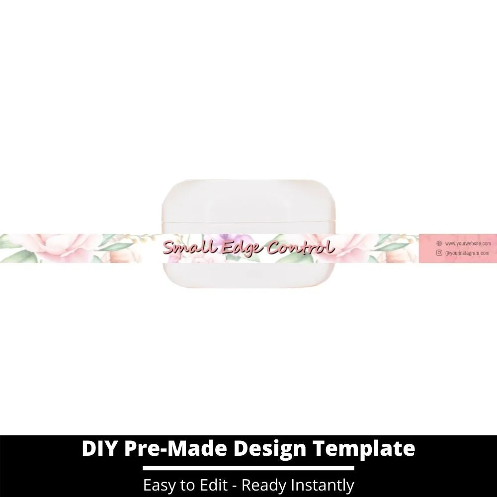 Small Edge Control Side Label Template 108