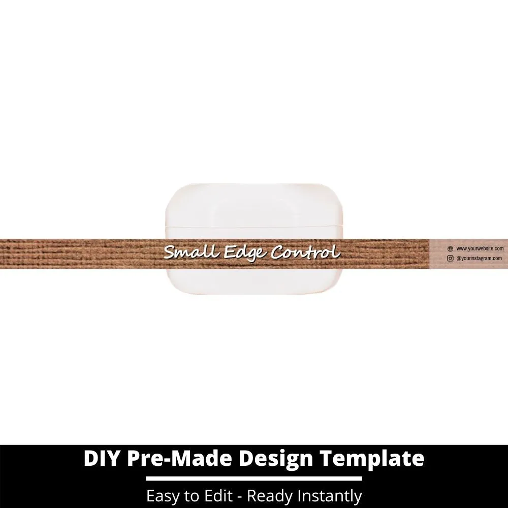 Small Edge Control Side Label Template 156