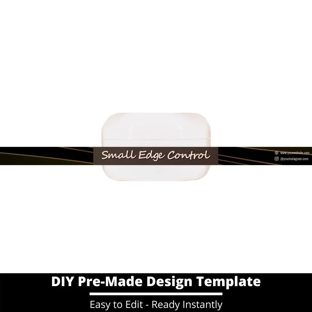 Small Edge Control Side Label Template 18