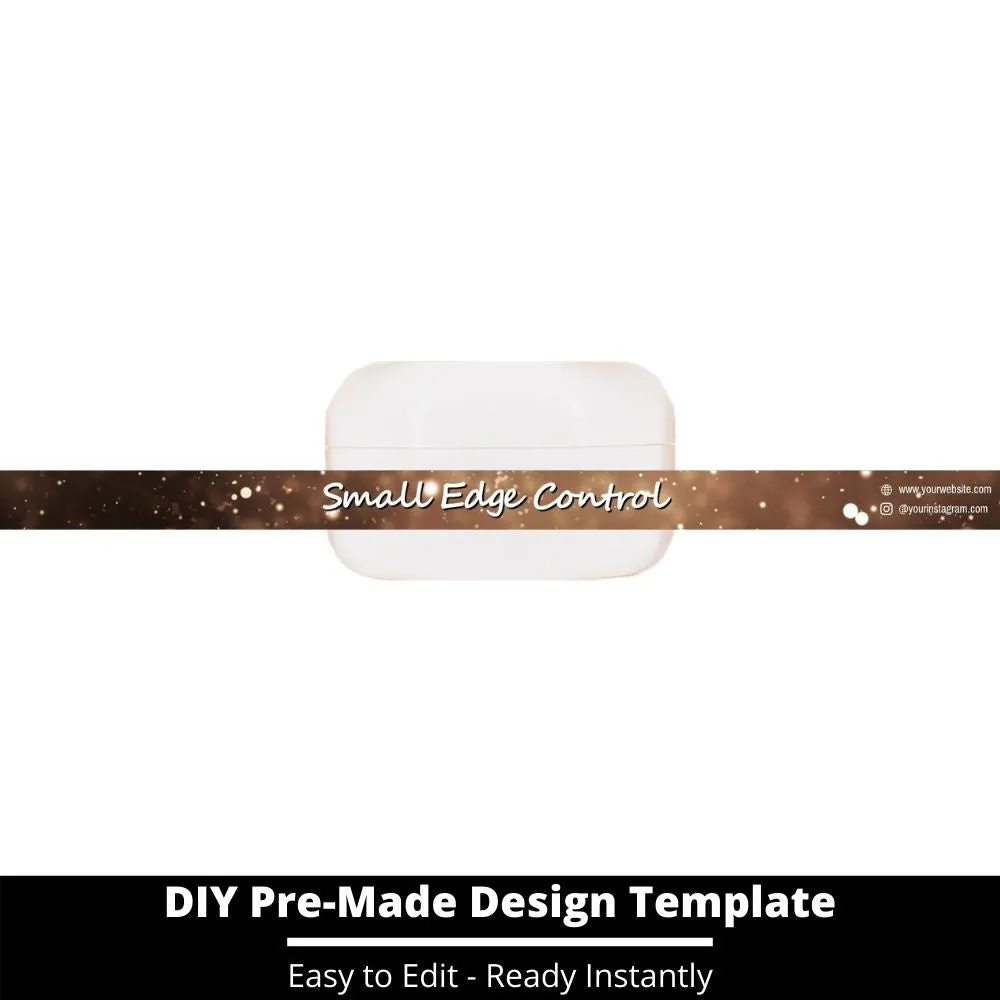 Small Edge Control Side Label Template 208