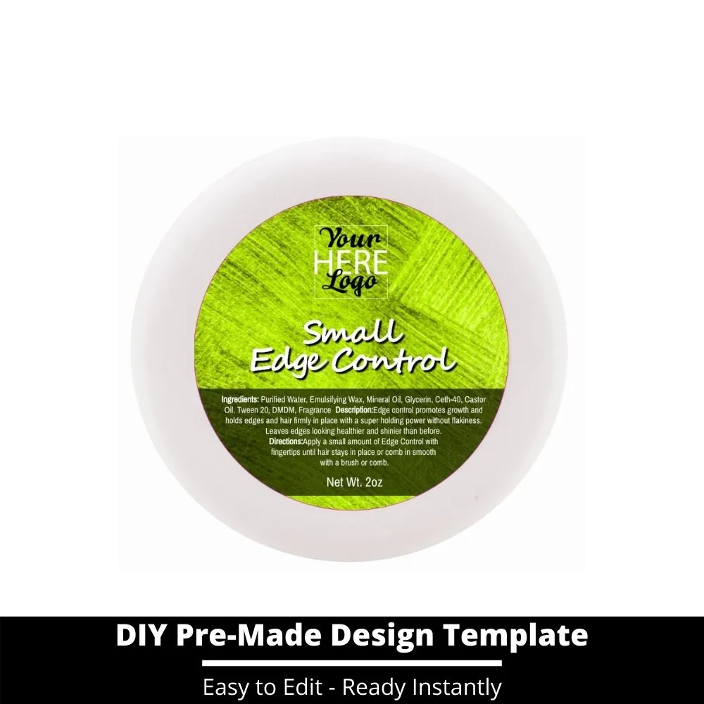 Small Edge Control Top Label Template 149