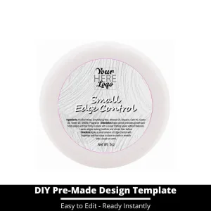 Small Edge Control Top Label Template 153